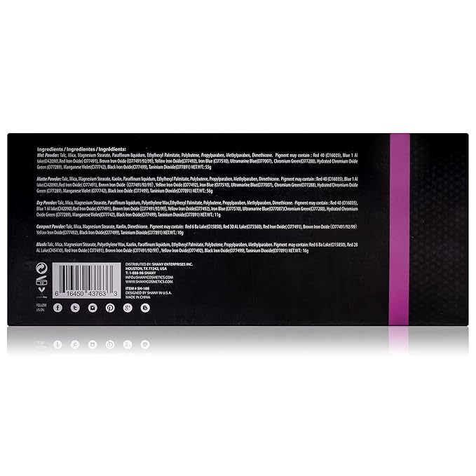 The SHANY Beauty Cliche Makeup Set - All-in-One Makeup Palette with Eyeshadows, Face Powders, and Blushes