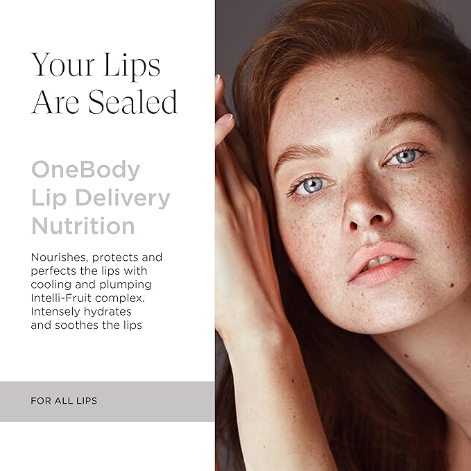 OneBody Lip Delivery Nutrition, Antioxidant-Rich Lip Balm Nourishes, Protects, and Perfects, for All Skin Types, 0.3 Oz