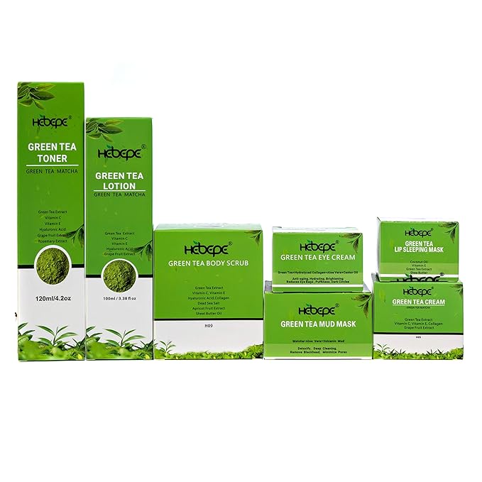 Green Tea Matcha Facial Detox Clay Mask with Mineral Oil, Wash Off Until Dry, Deep Cleaning, Hydrating, Detoxing, Healing, and Relaxing, Pore, and Blackhead Mask