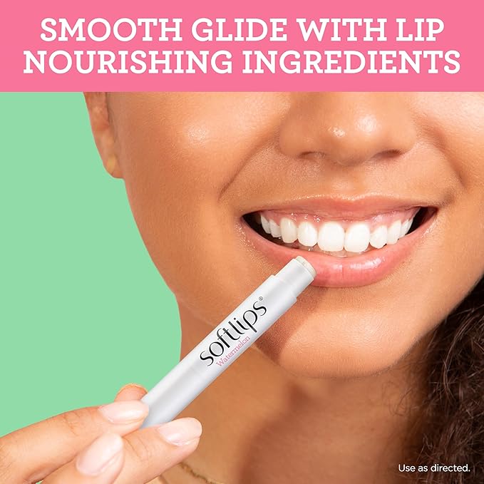 Softlips Watermelon Lip Balm 2-Pack with SPF 20 - Juicy Hydration for Smooth, Protected Lips