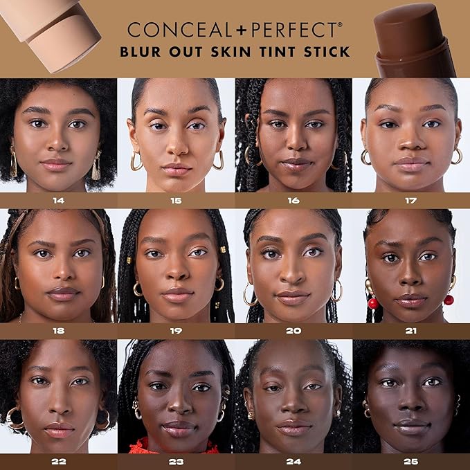 Milani Conceal + Perfect - Skin Tint Stick, Blur Out Tinted Moisturizer Makeup, Shade 007