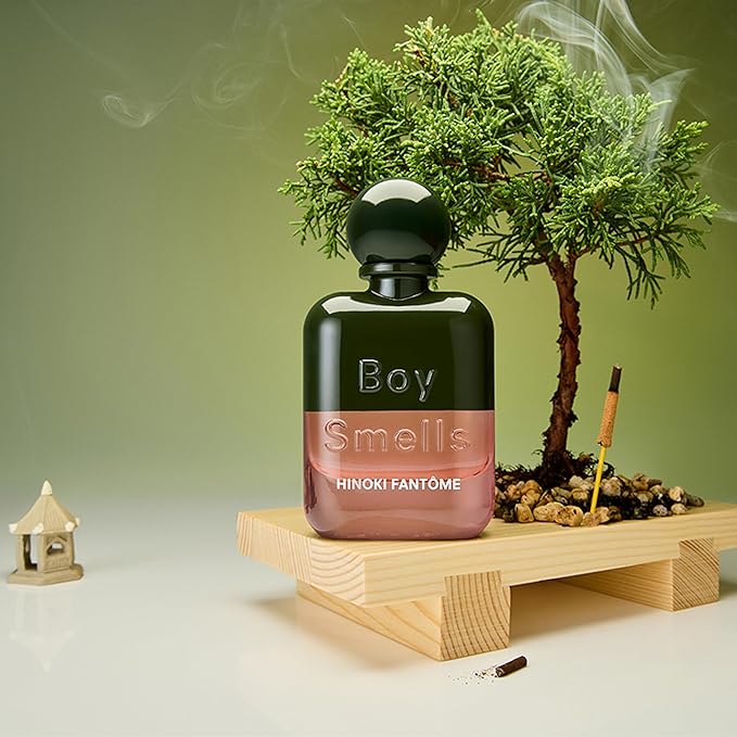 Boy Smells Hinoki Fantôme - Woody Spicy Perfume with Cardamom Cedarwood and Smoked Amber Notes - Long Lasting Fragrance Eau de Parfum Spray - 50ml
