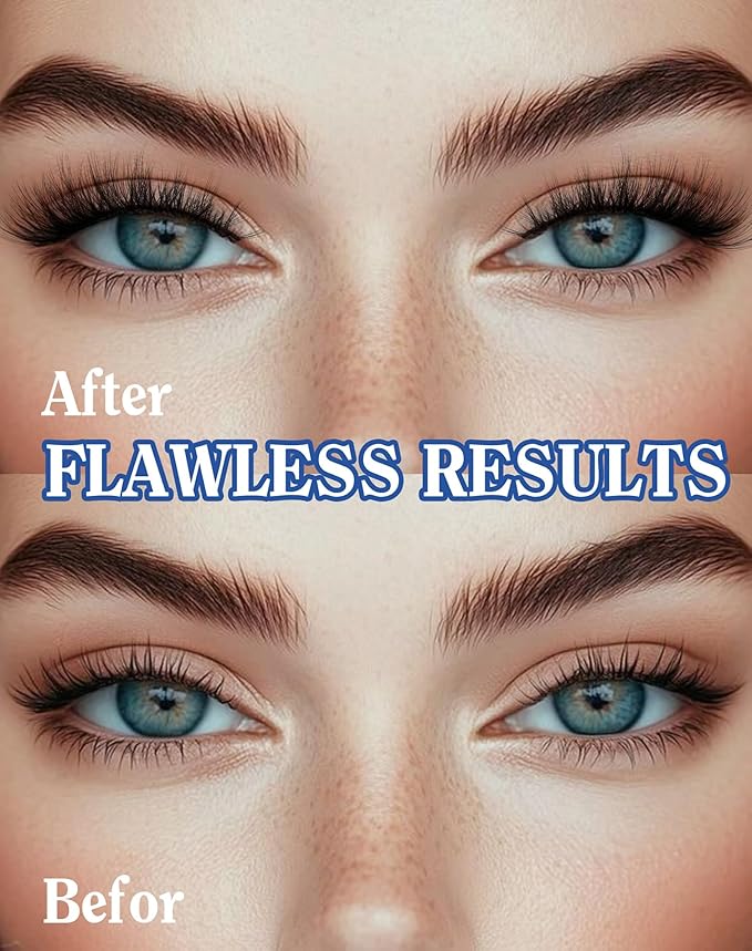 Lashes Cateye Wispy False Eyelashes Volume Flared Mink Eyelash Strip Lashes Soft Cat Eye Lash Natural Pack 7 Pairs Everyday 17MM D74