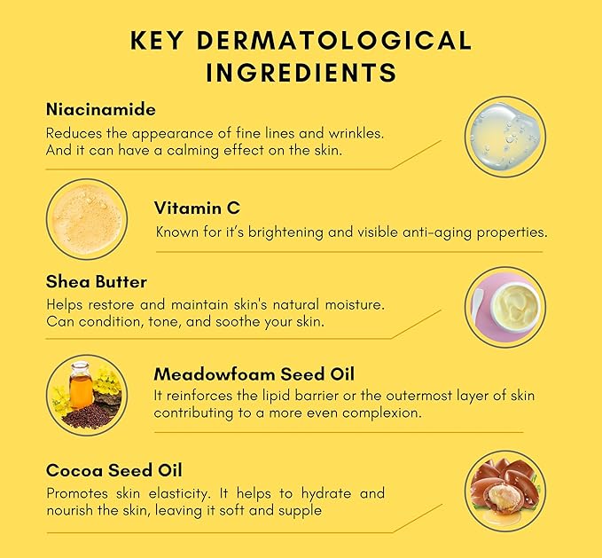 Anti Aging Face Cream with Niacinamide, Vitamin C & E, Peptides | Targets Hyperpigmentation, Wrinkles & Fine Lines | Moisturizing and Brightening Korean Cream 30G