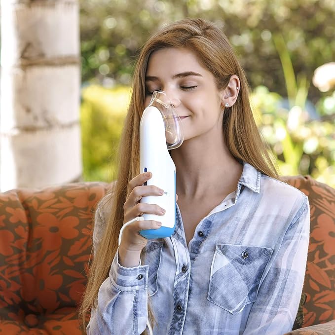 Mypurmist® Essential Kit Plus Facial Steam - Steam Inhaler & Facial Steamer Combo, Personal Handheld Ultrapure Steam - Sinus Congestion Cold Cough Relief Vocal Care Skincare (Plug-in)
