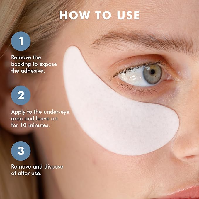 skyn ICELAND Hydro Cool Firming Under Eye Patches, Instant Cooling for Puffy, Tired Eyes with Peptides and Coenzyme Q10, 10 Minute Treatment, Vegan, All Skin Types, 8 Pairs
