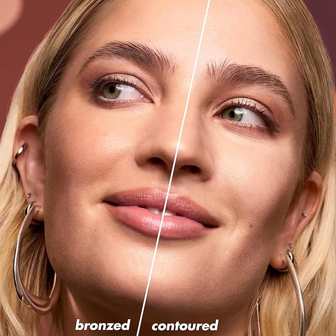 e.l.f. Camo Liquid Bronzer & Contour, Silky Highly Pigmented Formula, Creates a Long-Lasting Bronzed Glow & Natural Look, Vegan & Cruelty-Free, 7 Tan/Deep