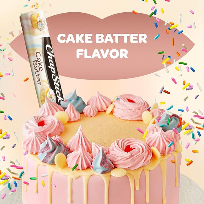 ChapStick Lip Care Bundle – Ice Cream Classics + Cake Batter Lip Balm, 0.15 Ea (5 Piece Set)