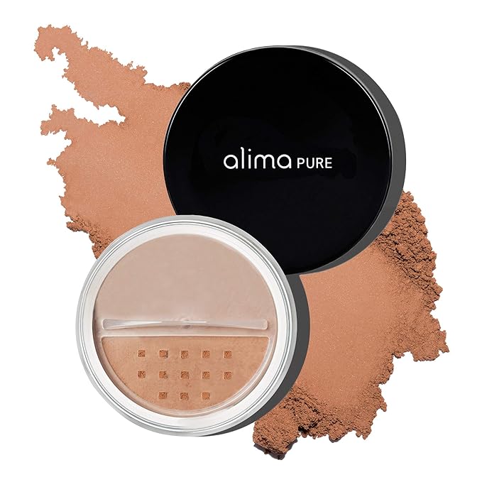 Alima Pure Matte Foundation Loose Mineral Powder Foundation Makeup, Loose Powder Makeup Oil Free Talc Free Powder, Natural Makeup Mineral Foundation Full Coverage Natural Foundation Powder .15 oz/4.5g