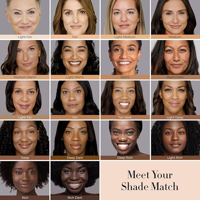 LUMINESS Airbrush Spray Silk Foundation Starter Kit - Rich - Foundation, Primer & Dual-Sided Angled Buffing Brush - Medium, Buildable Coverage, Anti-Aging Formula Hydrates & Moisturizes