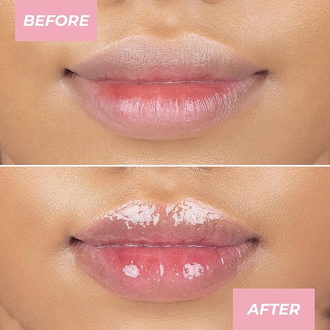 MCoBeauty Lip Oil Hydrating Treatment, Sheer Rose, Moisturizing Shine for Naturally Beautiful Lips, Vegan, Cruelty Free Cosmetics