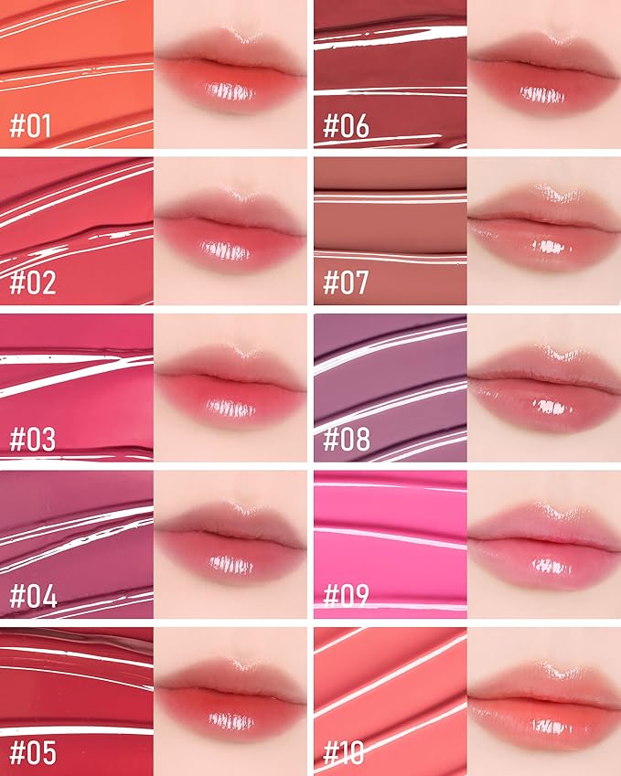 THESAEM Saemmy's Ade Shot Tint - Korean Lip Titnt, Water Gel Lip Stain with Plump Glowy Moisturizing Finish, Buildable Radiant Gloss, Long-Lasting Comfort, 0.1 fl.oz. (02 Peach Oolong)