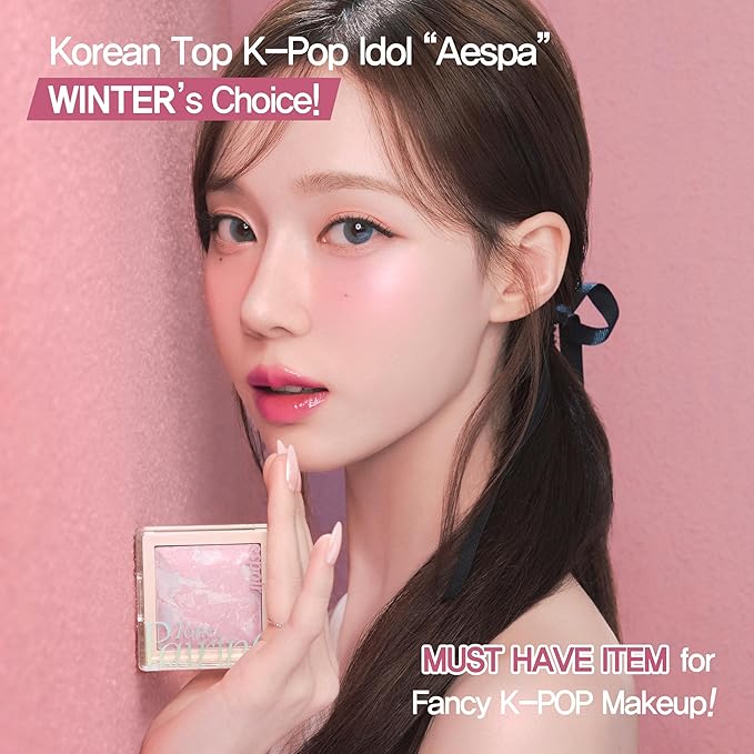 Espoir Tone Pairing Highlighter #Pink Marine │0.33 oz. (9.6 g)│Subtle Glitters for Daily make up │ 3 color Shades Going Well with Various Skin Tones │Sheering Makeup │ Korean Beauty Costmetics