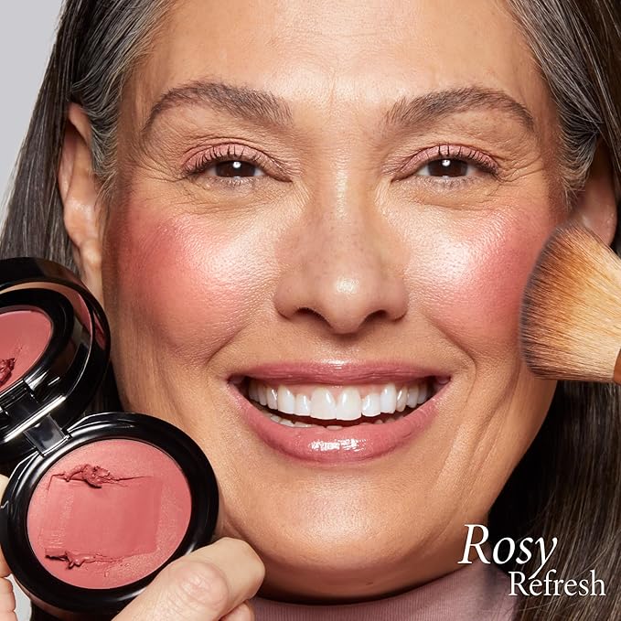 LAURA GELLER NEW YORK The Wonder Balm Complexion Enhancer - Hydrating Weightless Subtle Hint of Color + Glow for Mature Skin - Vegan Squalane - Apply to Cheeks & Lips (03 Rosy Refresh)