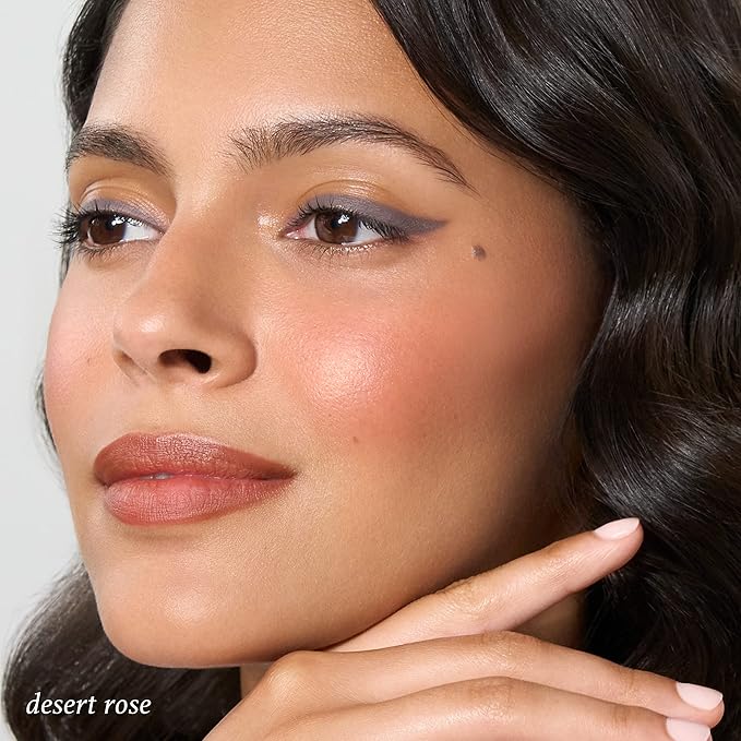 Julep Skip The Brush Cream to Powder Blush Stick - Desert Rose - Blendable and Buildable Color - 2-in-1 Blush and Lip Makeup Stick