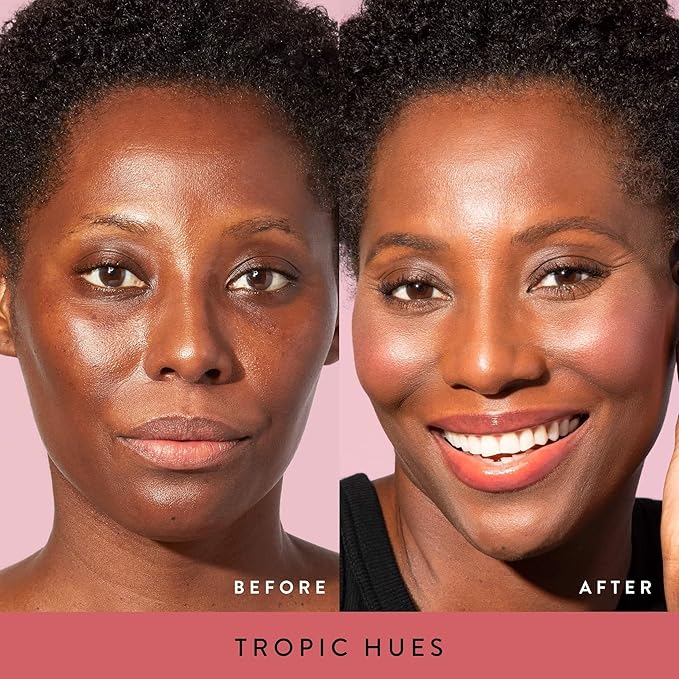 LAURA GELLER NEW YORK Baked Blush-n-Brighten Marbleized Blush for Cheeks - Rosé All Day - Natural Finish - Buildable Color