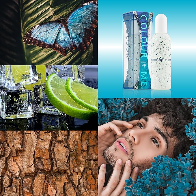 COLOUR ME Milton-Lloyd Abstract Art - Eau de Parfum - Long Lasting Perfume for Men - Patchouli, Sandalwood Cologne for Men - Woody Fragrances - 3 oz