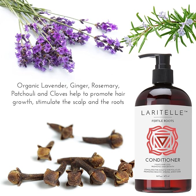 Organic Anti-Thinning Conditioner | Fortifying, Strengthening & Rejuvenating | Prevents Hair Loss and Shedding, Promotes New Hair Growth | Ayurvedic Herbs, Lavender, Ginger, Rosemary