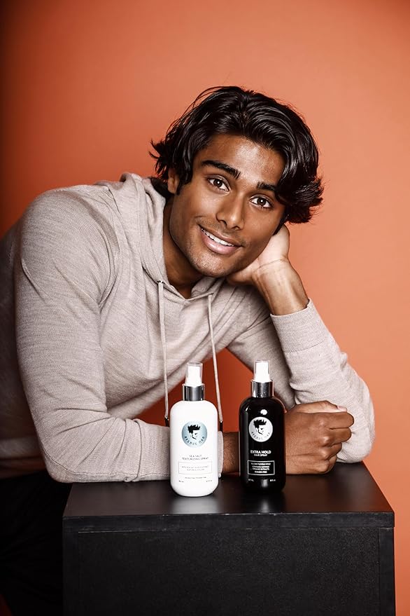 Avenue Man Volumizing Sea Salt Spray for Men - Lightweight Sea Salt Hair Spray for Men - Paraben & Sulfate-Free - Mens Hairspray for Fine & Normal Hair with Kelp, Papaya, Brown Seaweed - 6.76 oz