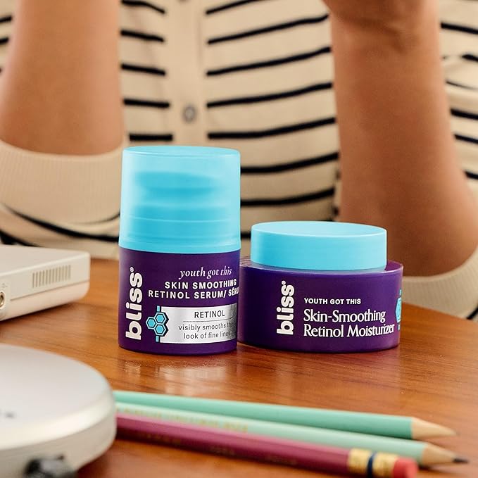 Bliss Retinol Serum Youth Got This Advanced Anti-Aging Formula - Reduces Fine Lines & Wrinkles - Dermatologist-Tested - Clinically Proven Results - Fragrance-Free & Vegan - 1 Fl Oz