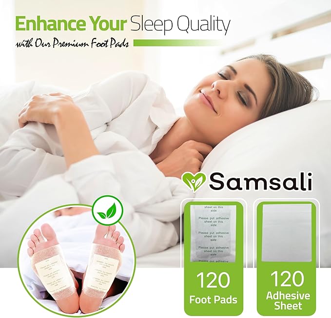 Ginger Foot Pads for Pain Relief: 120-Pack Natural Bamboo Vinegar Bamboo Charcoal Wormwood Lavender Ingredients Foot Patches - Comfort for Stress Relief Relaxation - Ideal for Adults Elderly