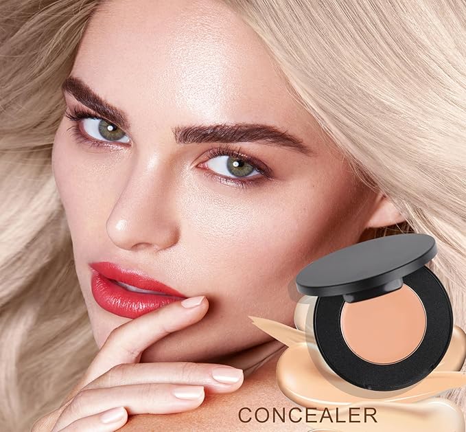 Cream Concealer Corrector Correcting Contour Makeup Set under Eye Concealer Cream Kit for Dark Circles and Blemish 6