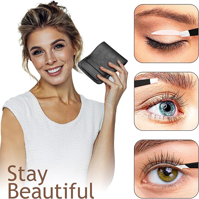 Tweezers Set - Professional Stainless Steel Tweezers for Eyebrows - Great Precision for Facial Hair, Splinter & Ingrown Hair Removal - Tweezers for Women & Men with Travel Case