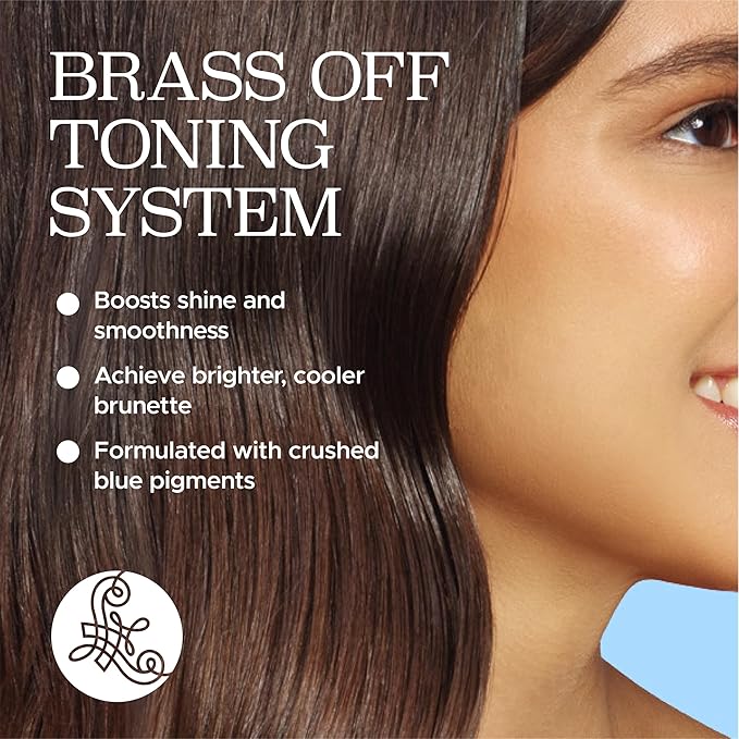 Luseta Blue Shampoo & Conditioner Set - Color Brightening for Brassy and Brunette Treated Hair, Revive Cool Tones, 2x 16.9oz