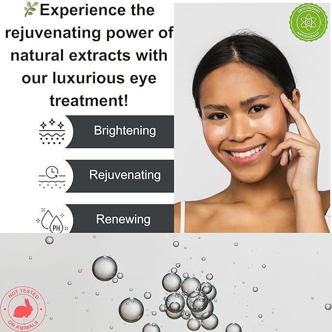 Under Eye Patches (60PCS) Under Eye Mask Collagen, Antioxidants & Hyaluronic Acid Collagen, Under Eye Wrinkle Eye Gels Pads, Anti-Aging Eye Mask Reduce Dark Circles, Puffiness Undereye Bags, Wrinkles