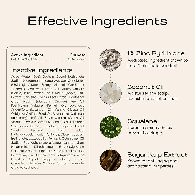 Jupiter, Dermatologist-Formulated Anti-Dandruff Shampoo, Conditioner, & Scalp Scrubber, for Women & Men, for Flaky, Itchy, Oily, & Dry Scalp, Vegan, Sulfate-Free, Color-Safe, & Paraben-Free, with Zinc
