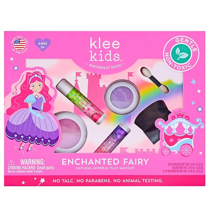 Klee Naturals Luna Star Naturals Klee Kids 4 PC Makeup Up Kits with Compacts (Enchanted Fairy) (Enchanted Fairy)