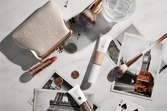 FLOWER BEAUTY By Drew Barrymore Get Real Serum Concealer - Brightens Skin + Blurs Blemishes - Hydrating Serum- Light Medium