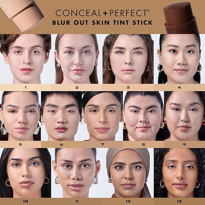 Milani Conceal + Perfect - Skin Tint Stick, Blur Out Tinted Moisturizer Makeup, Shade 024