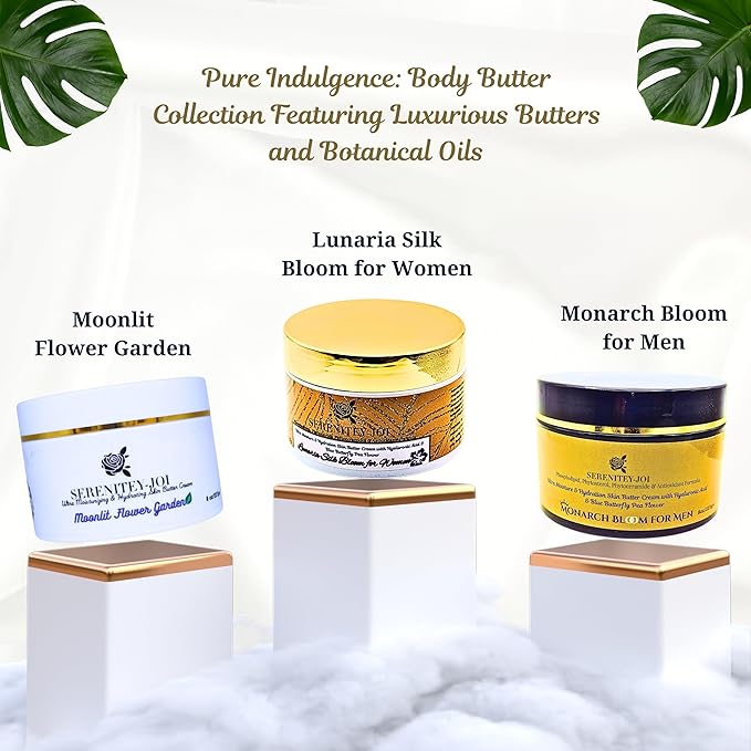 Ultra Moisturizing & Hydrating Body Butter Cream with Botanical Oils, Natural Ceramides, Hyaluronic Acid, Squalane, Cupuacu & Mango Butters-Heal, Soften & Repair Dry Skin 8oz