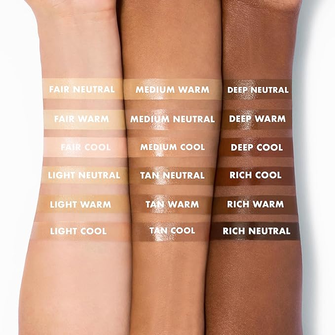 e.l.f. Halo Glow Skin Tint SPF 50, Tinted Moisturizer For Light, Buildable Coverage, Creates A Natural Glow, Vegan & Cruelty-Free, 17 Rich Warm