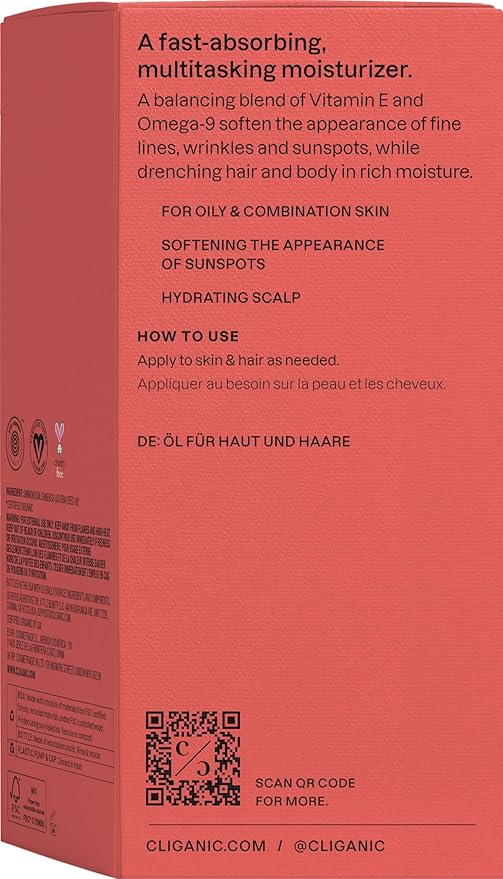 Cliganic Organic Jojoba Oil 16 oz, 100% Pure | Bulk, Natural Cold Pressed Unrefined Hexane Free for Hair & Face | Base Carrier Oil