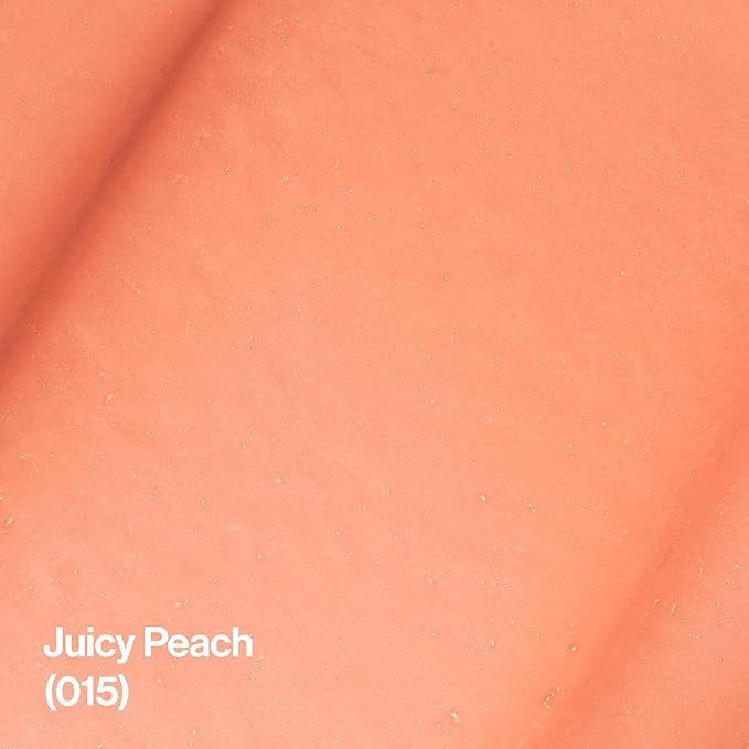 Revlon Lip Balm, Kiss Tinted Lip Balm, Face Makeup with Lasting Hydration, SPF 20, Infused with Natural Fruit Oils, 015 Juicy Peach, 0.09 Oz