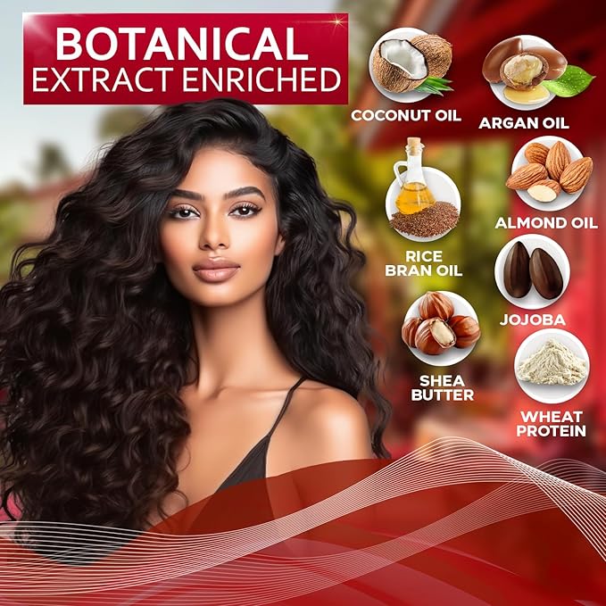 Leave in Conditioner for Curly Hair - Frizz Control for Women and Men - Restores Dry, Damaged and Wavy Hair - Detangler Cream and Sulfate Free Anti Static Moisturizer Treatment with Shea Butter