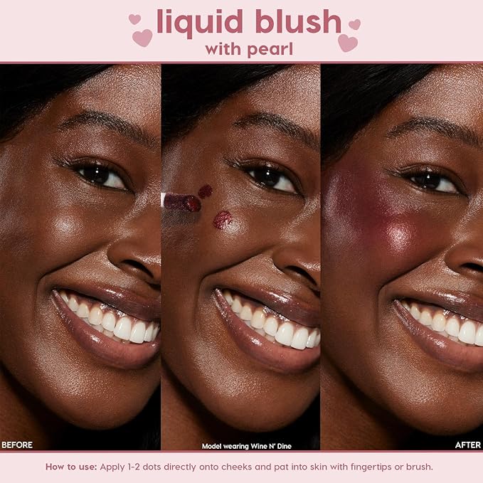 ColourPop Liquid Blush Pearl Finish - Wine N Dine (0.3 Fl Oz)