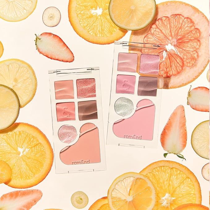 rom&nd Bare Layer Palette 02 Strawberry Mood