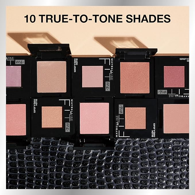 Maybelline Fit Me Blush, Lightweight, Smooth, Blendable, Long-lasting All-Day Face Enhancing Makeup Color, Buff, 1 Count