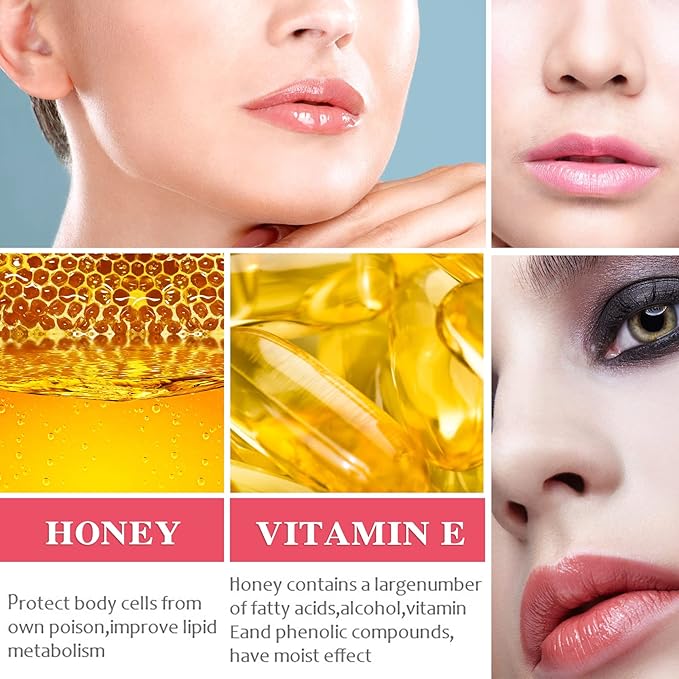 Lip Plumper Lip Gloss,Moisturizing Lip Oil Lip Plumper Gloss Lip Plumping Lip Care Serum Instant Volume Lip Filler Lip Maximizer Balm Plumper Reduce Fine Lines & Improve Dryness Wrinkles