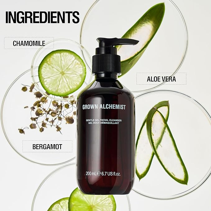 Grown Alchemist Facial Cleanser Set: Polishing Exfoliator (75ml) + Gentle Gel Cleanser (200ml)