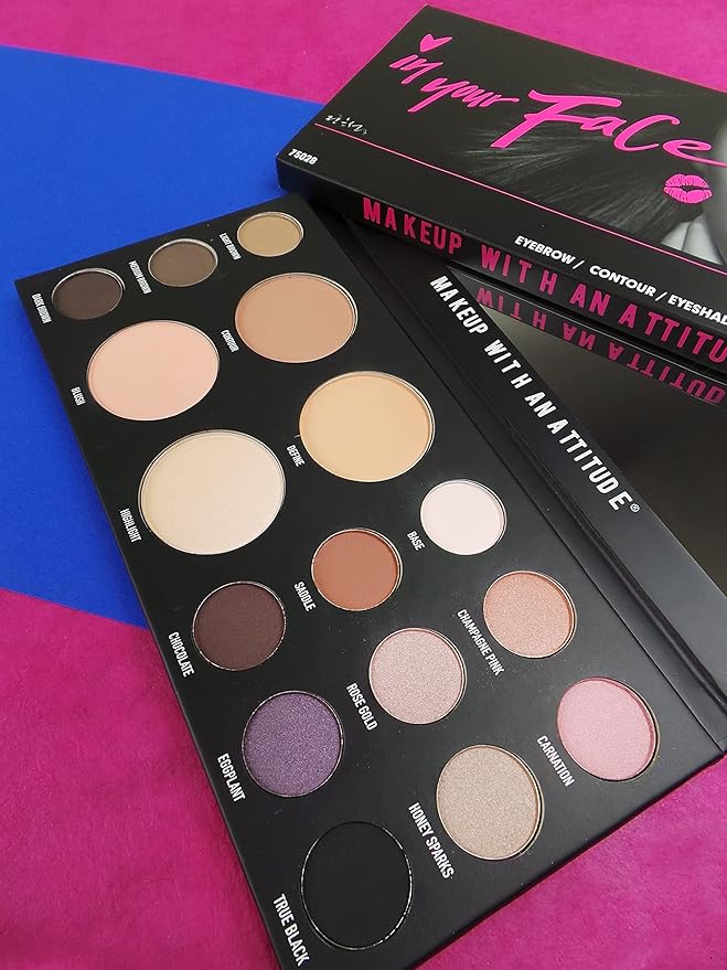 Rude Cosmetics In Your Face 3-in-1 Palette Makeup Women 0.84 oz