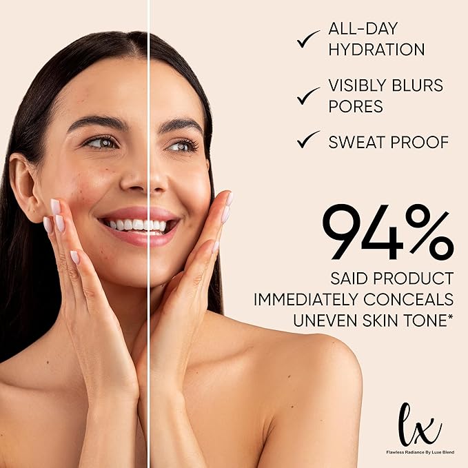 Lx Blend CC+ Cream Oil Free Matte Anti Aging Foundation SPF40 (Medium Warm)