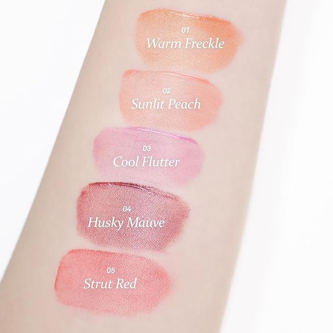 hince Dewy Liquid Cheek 6g Raw Glow Liquid Blush for Cheeks Vegan Dewy Cheek Tint Glass Skin Lightweight Liquid Blush Weightless Watercolor (COOL FLUTTER, LC003)