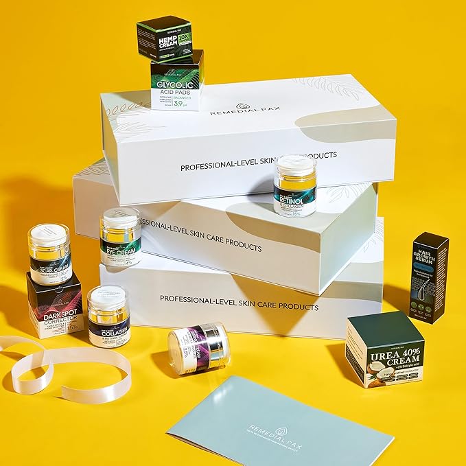 Skincare Gift Set, 10 Anti-Aging Beauty Products for Women & Men, Facial Creams & Moisturizers, Hair Growth Serum, & Hemp Cream, for Hair, Neck, Dark Spots, Scars, Dark Circles, & Dry Skin
