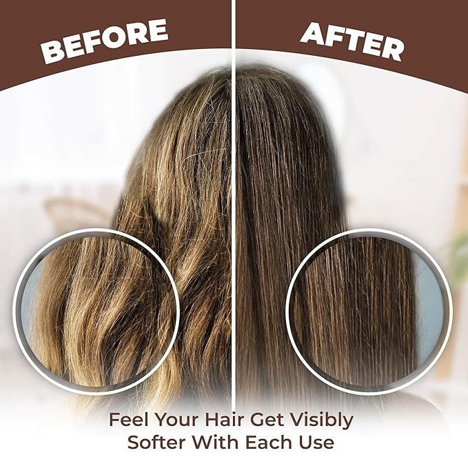 HerStyler Hair Serum - Argan Oil, Vitamin E, and Aloe Vera for Repair, Anti-Frizz for All Hair Textures, Nourishing for Enhanced Shine, Non-Greasy, Suitable for Color Treated Hair