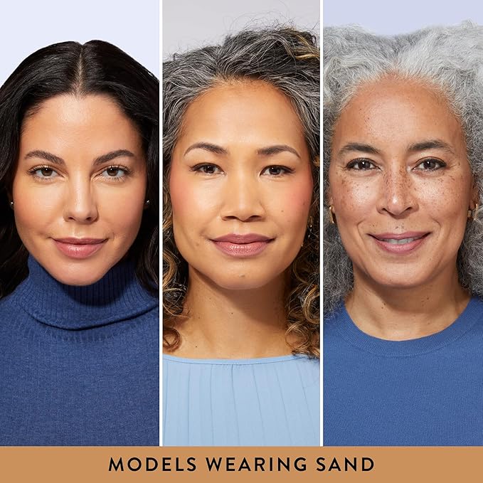 LAURA GELLER NEW YORK Baked Balance-N-Brighten Color Correcting Foundation, Sand + Kabuki Brush