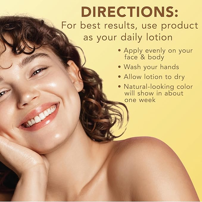 Jergens Natural Glow Hydra Gel Moisturizer, Gradual Tanning Lotion with Hyaluronic Acid, Hydrating Tanning Gel, Fragrance-Free Self Tanner, Medium to Deep Skin Tones 8.3 Fl Oz